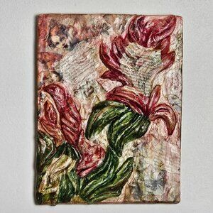 Mixed Media Wall Art, gift, Hanging 3D Sculpture, Bedroom, Bathroom